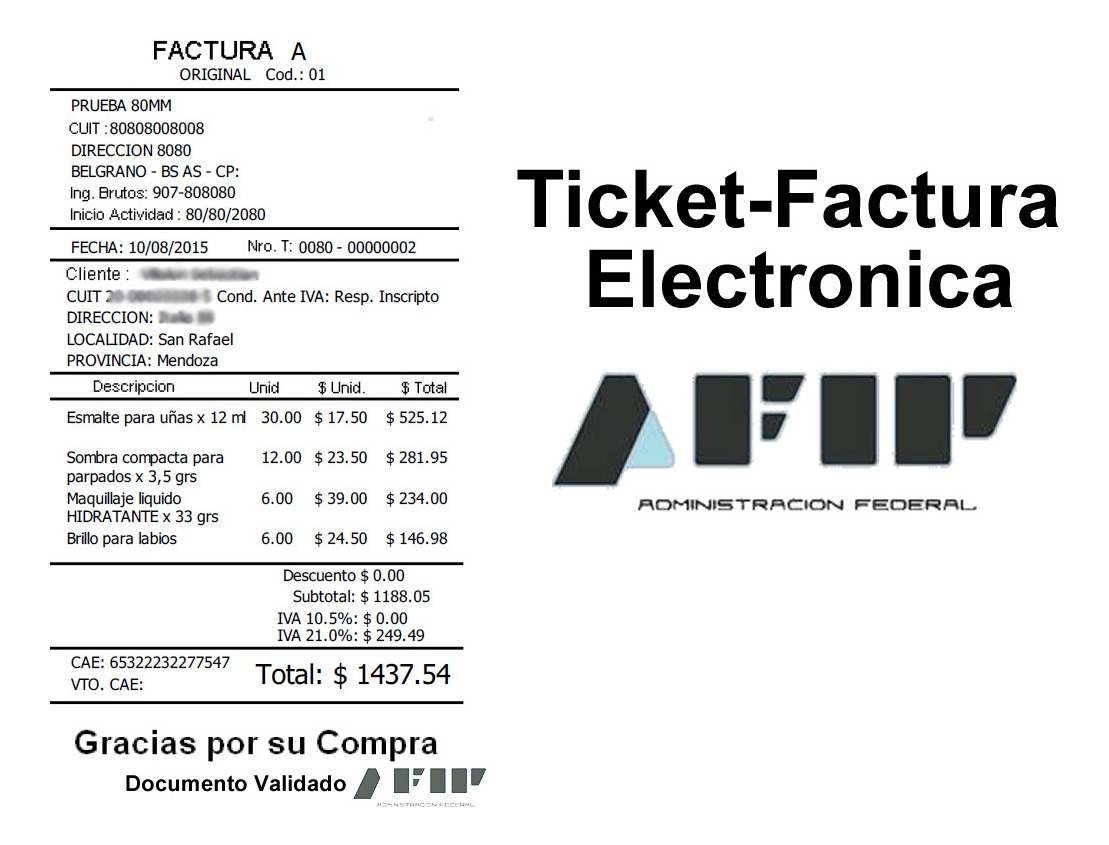 CoreSoluciones – Tel: (011) 3221-3200 | SOFTWARE TICKET ELECTRONICO AFIP